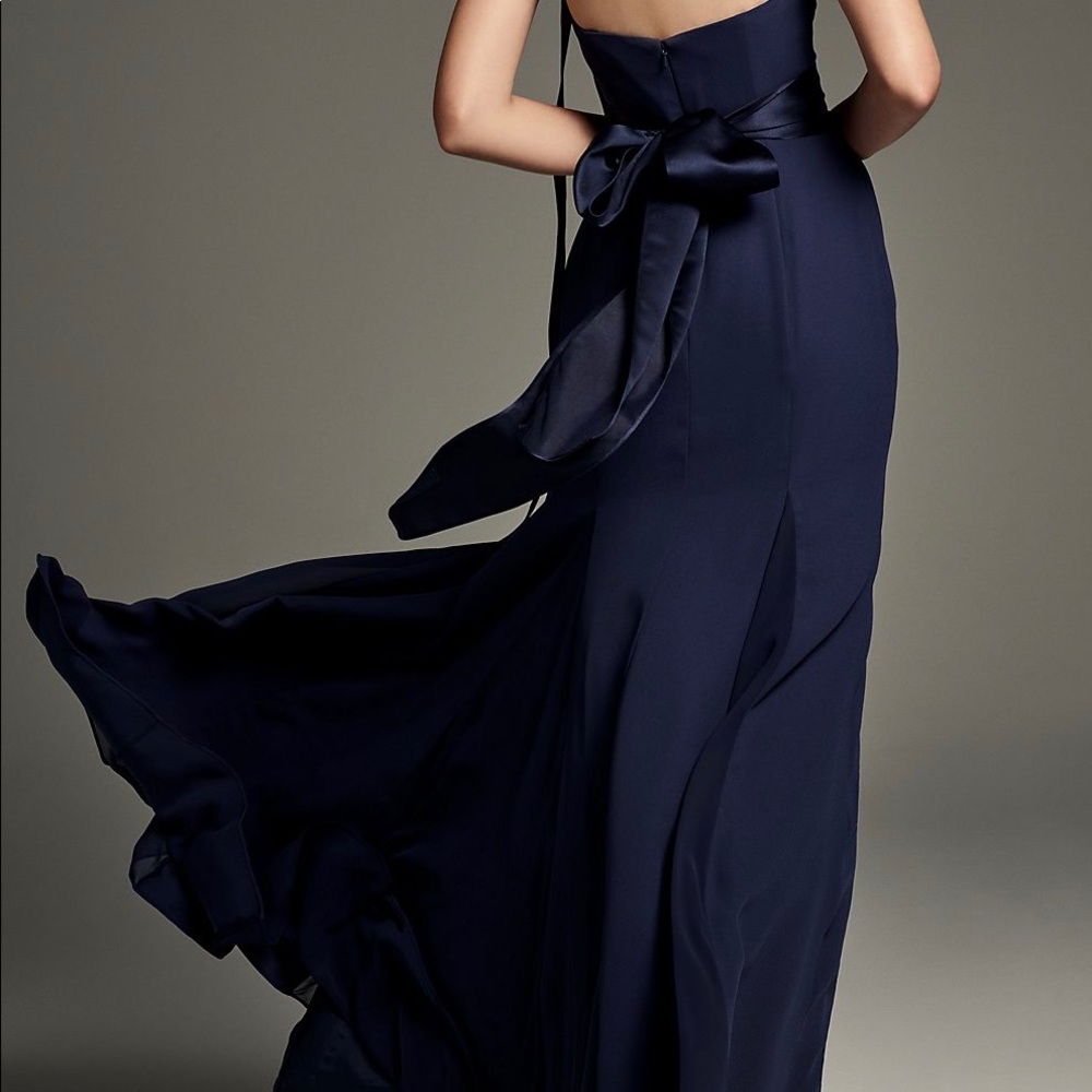 Long black gown, size 2, worn once